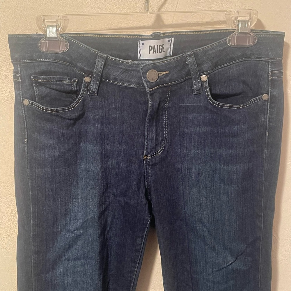 PAIGE Verdugo Ankle Skinny Jeans with Subtle Fading